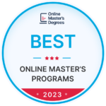 Online Master's Degrees Best Online Master's Programs 2023 badge