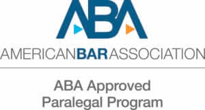 ABA approved paralegal program logo