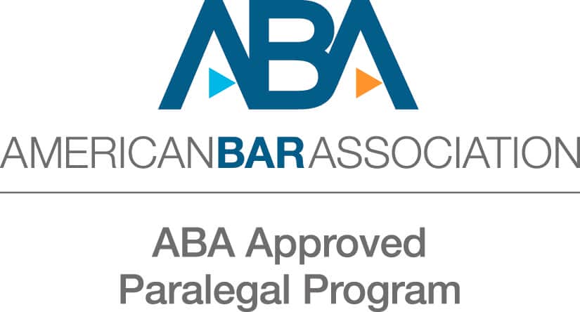 ABA approved paralegal program logo