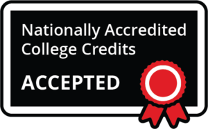 Nationally Accredited College Credits Accepted
