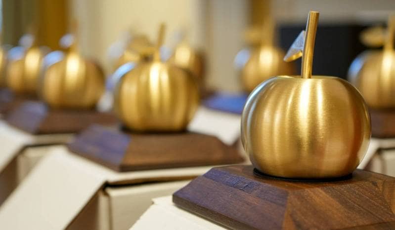 CECH Tribunal Golden Apple Award Trophy