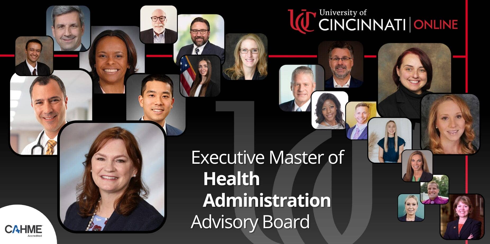Collage of executive MHA advisory board members.