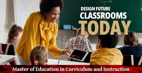 Curriculum and instruction graduate in the classroom